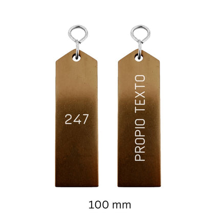 Llavero para hotel Bercy bronce personalizable  - Por unidad
