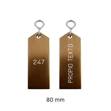 Llavero para hotel Bercy bronce personalizable  - Por unidad