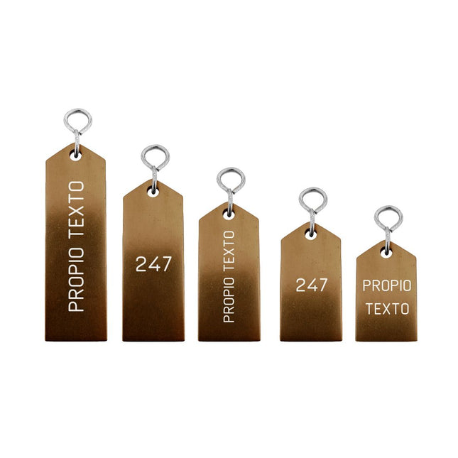 Llavero para hotel Bercy bronce personalizable  - Por unidad