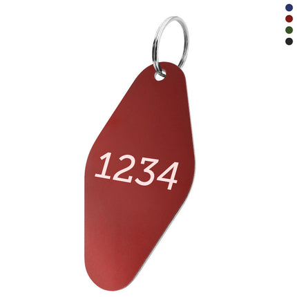 Llavero de aluminio 44x88,5mm rombo con numeracion - Por unidad