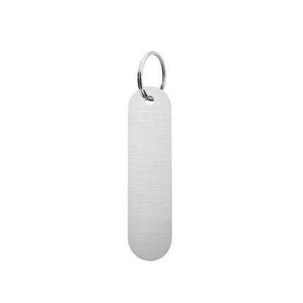 Llavero de aluminio rectangular con numero 20x78 mm - Por unidad