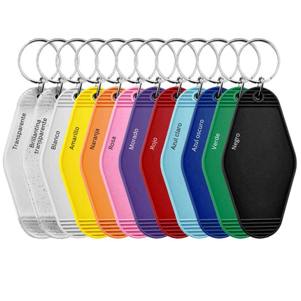 Llavero para hotel de plastico Hunter personalizable 88 x 45 mm - Por unidad