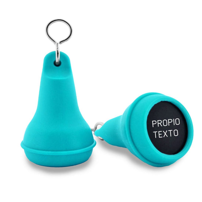 Llavero para hotel de plastico Mayfair Turquesa 41x70 mm - Por unidad