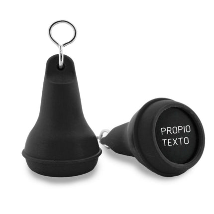 Llavero para hotel de plastico Mayfair Negro 41x70 mm - Por unidad