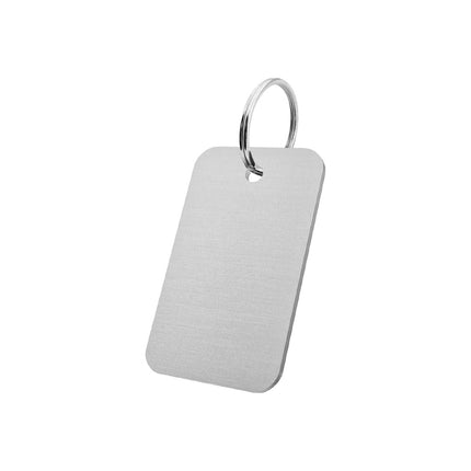 Llavero de aluminio rectangular 30x50 - Por unidad