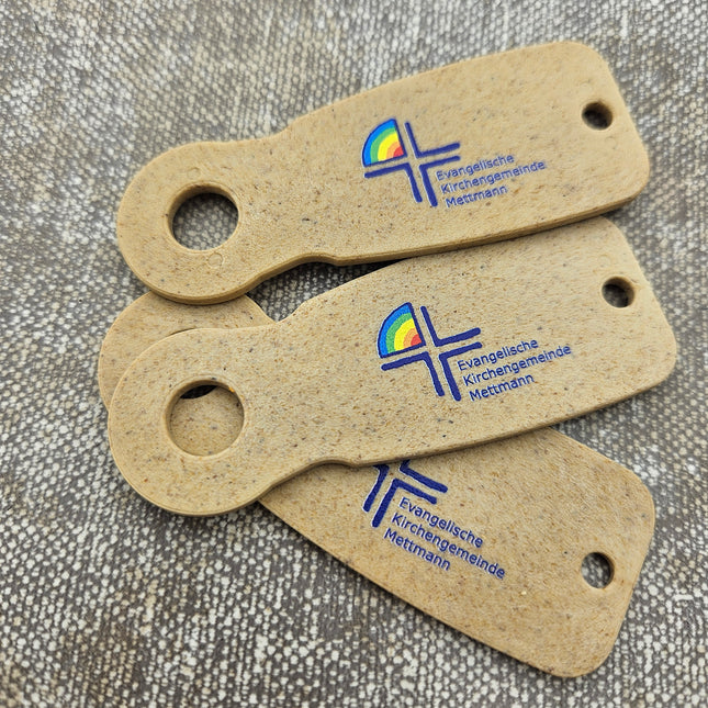 Fichas Caddy-Key fibra de madera personalizadas –  50 unidades
