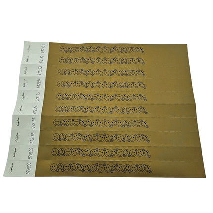 Pulseras de Tyrex con carita feliz - 100 unidades
