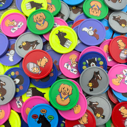 Fichas de plastico personalizadas Ø29 mm - 100 unidades