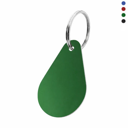 LLavero de aluminio 29x45 mm forma gota - Por unidad
