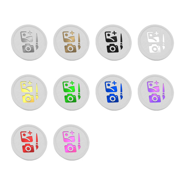 Fichas Personalizadas Impresas con foil Ø25mm - 1000 unidades