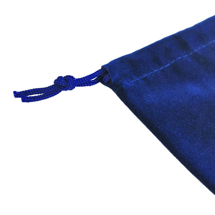 Bolsita de terciopelo azul con cordón  - Por unidad
