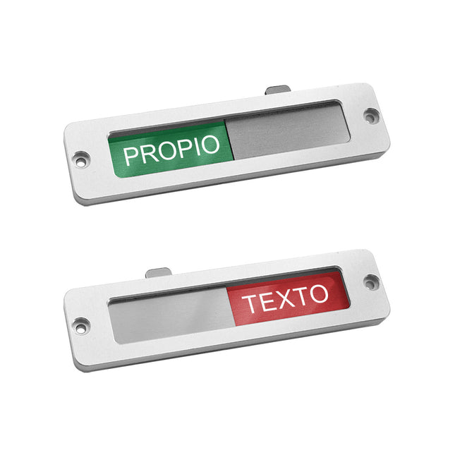 Small custom sliding sign 100x25mm - 1 pc