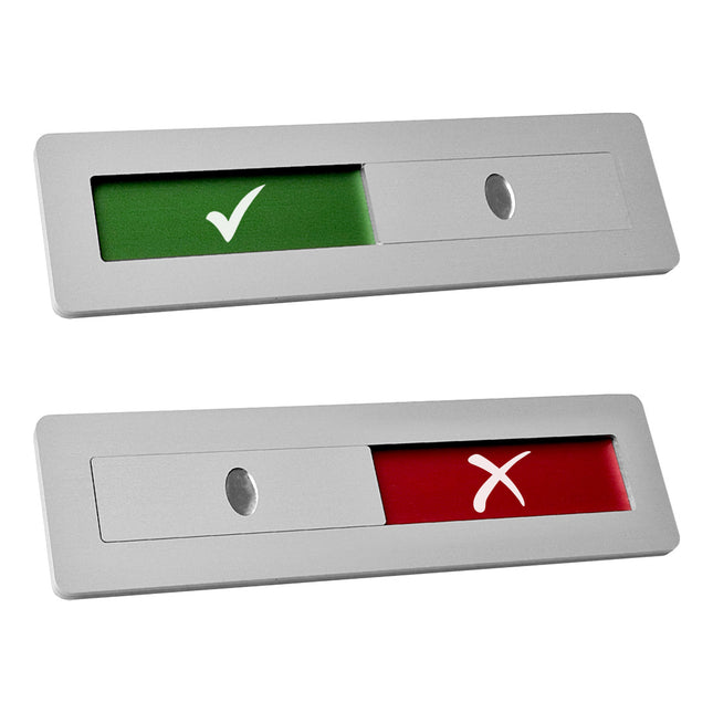 Checkmark - Cross sliding sign 125x35mm- 1 pc