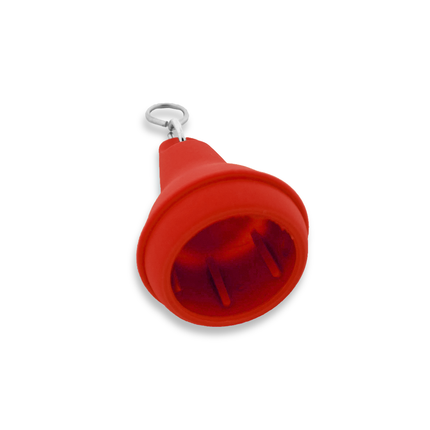 Llavero para hotel de plastico Mayfair Rojo 41x70 mm - Por unidad