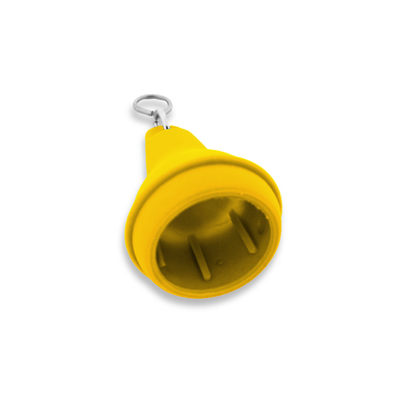 Llavero para hotel de plastico Mayfair Amarillo 41x70 mm - Por unidad