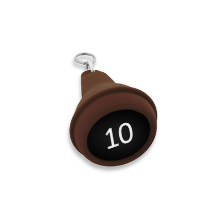 Llavero para hotel de plastico Mayfair Marron 41x70 mm - Por unidad
