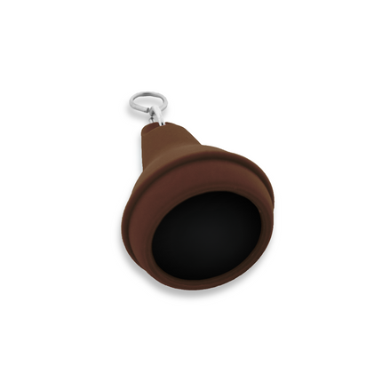 Llavero para hotel de plastico Mayfair Marron 41x70 mm - Por unidad