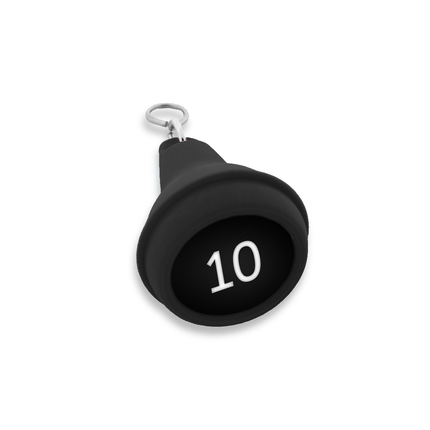 Llavero para hotel de plastico Mayfair Negro 41x70 mm - Por unidad