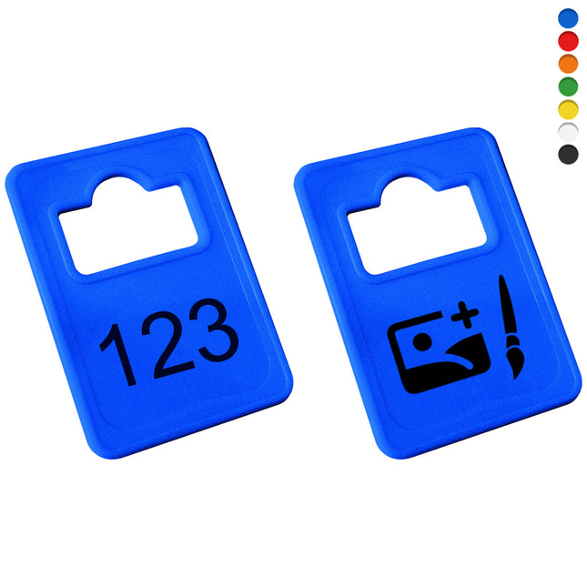 Fichas para guardarropa numerada Tiffany 36x50 mm personalizada - por unidad