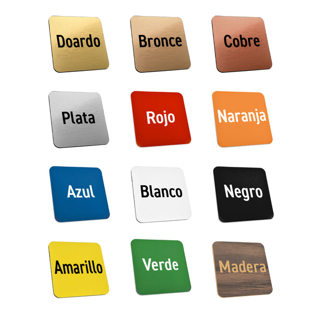 Plastic square numbered tag - 1 pc