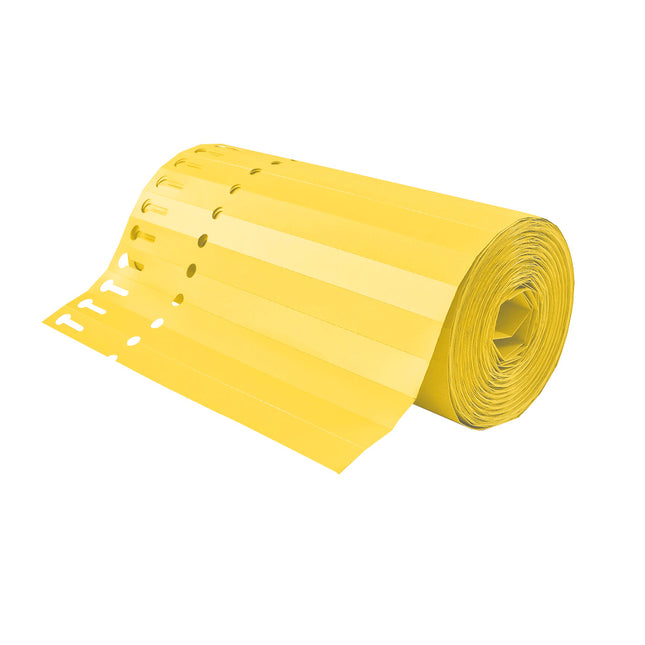 Loop-lock labels yellow PVC 200x13mm
