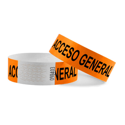 Pulseras de Tyrex ACCESO GENERAL  - 100 unidades