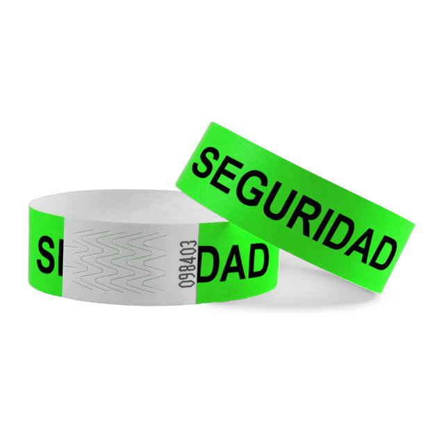 Pulseras de Tyrex SEGURIDAD - 100 unidades