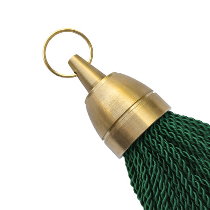 Llavero para hotel Philadelphia de laton con borlon verde - Por unidad
