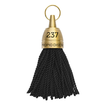 Llavero para hotel Philadelphia de laton grabado con borlon negro - Por unidad