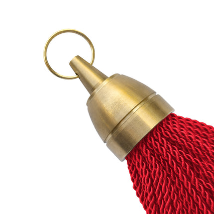 Llavero para hotel Philadelphia de laton con borlon rojo - Por unidad