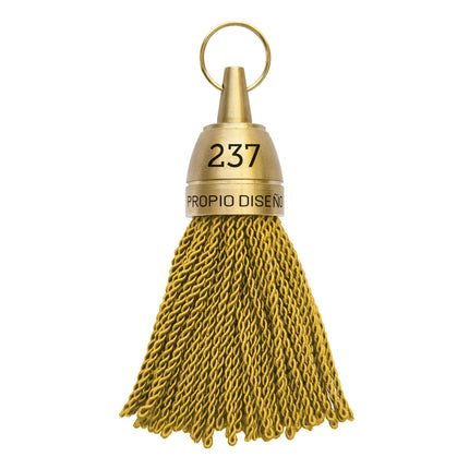 Llavero para hotel Philadelphia de laton grabado con borlon dorado - Por unidad
