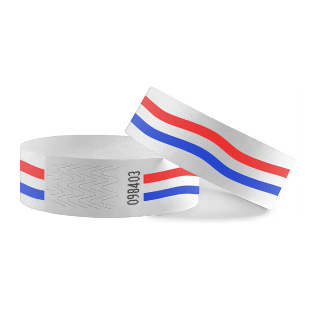Pulseras de Tyrex bandera de Países Bajos - 100 unidades