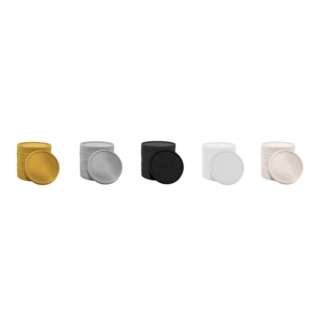 Fichas de plástico en colores de lujo  Ø29 mm - 500 unidades