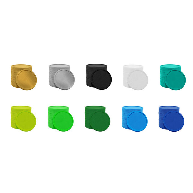 Fichas de plástico en colores Ocean Ø29 mm - 1000 unidades