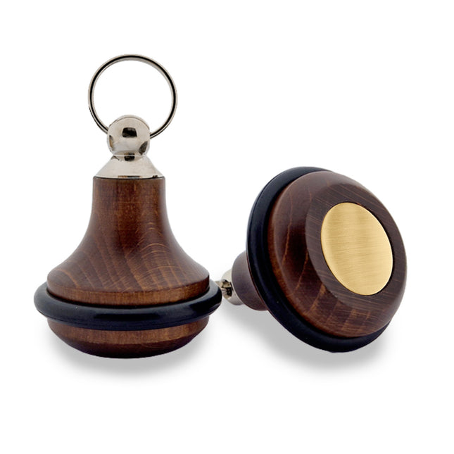 Llavero para hotel Belly Wood oscuro 65 x 38 mm - Por unidad