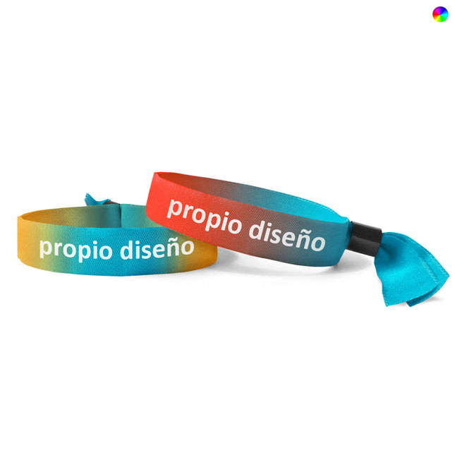 Pulseras de tela personalizado - 100 unidades