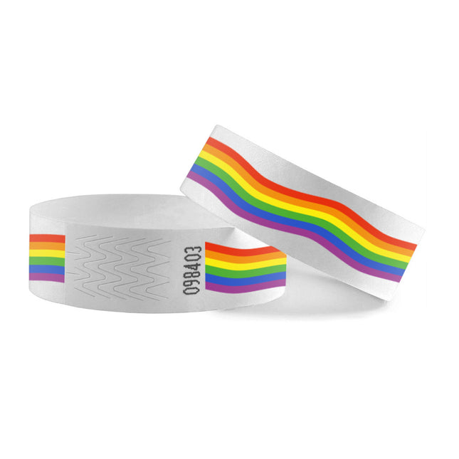 Pulseras de Tyrex arcoíris - 100 unidades