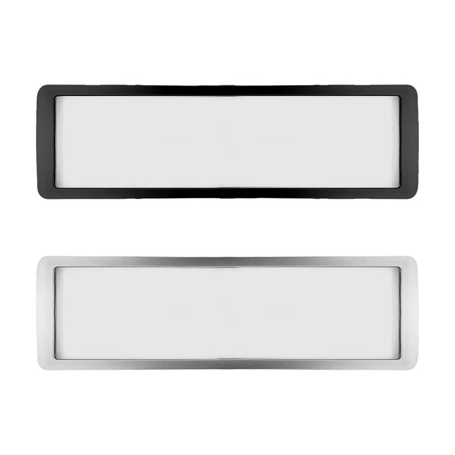 Placa para puerta de plastico con cinta adhesiva - Por unidad