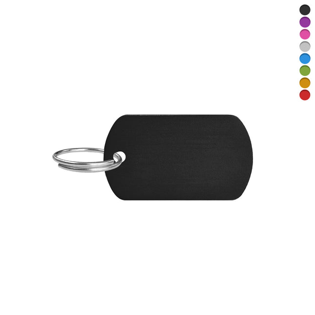 Blank aluminum key tag 38x22mm - 1 pc