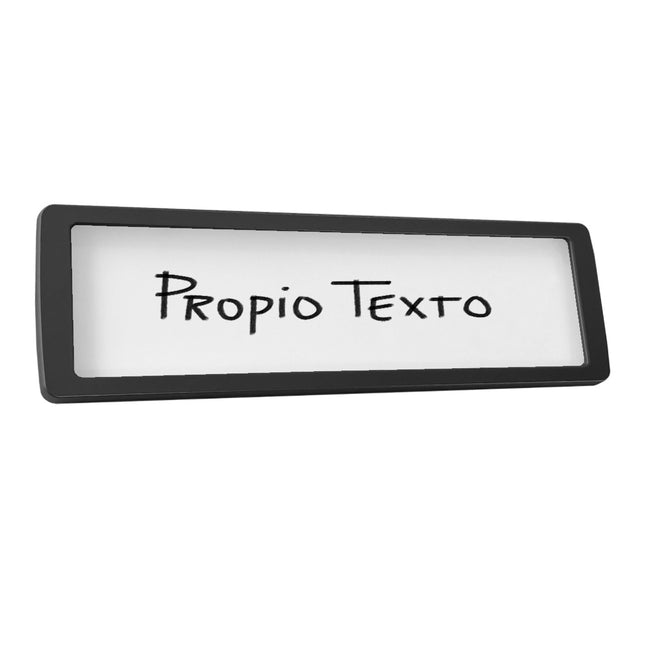 Placa para puerta de plastico con cinta adhesiva - Por unidad