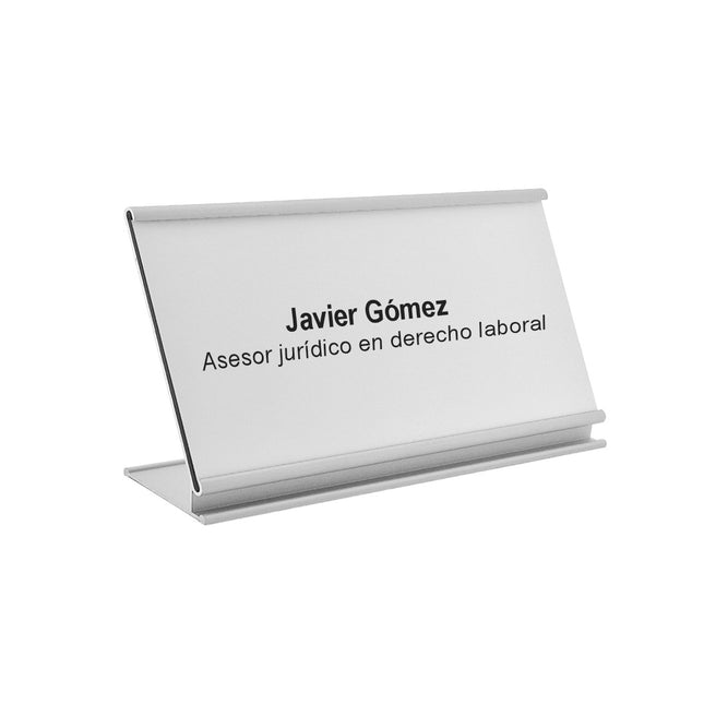 Custom name plate Royale silver - 1 pc
