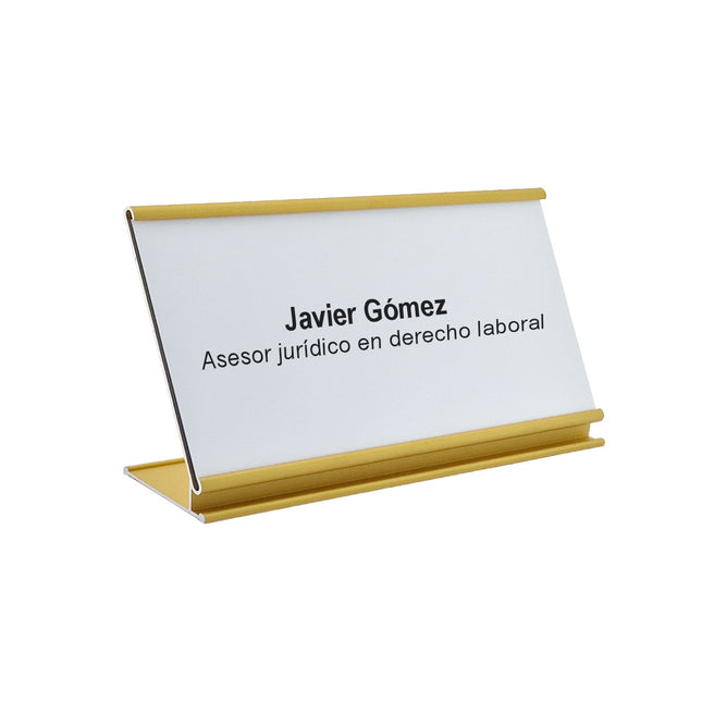 Custom name plate Royale gold - 1 pc