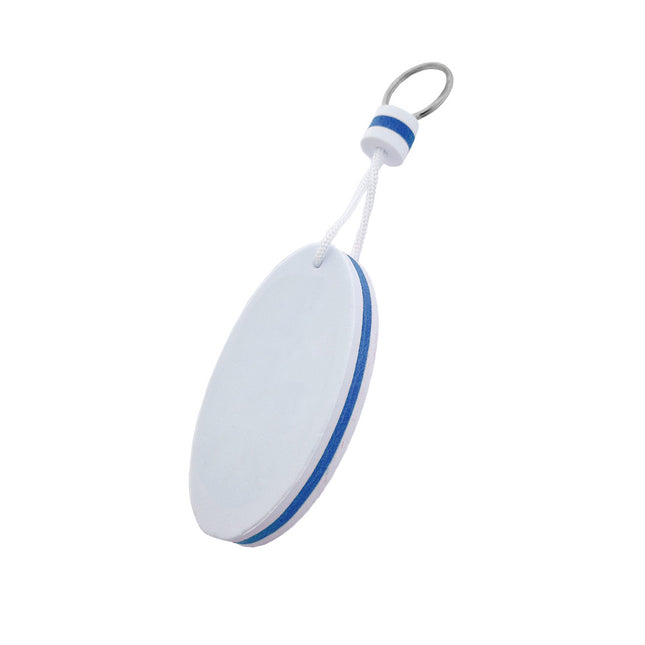 Llavero flotante blanco con azul 50x90 mm - Por unidad