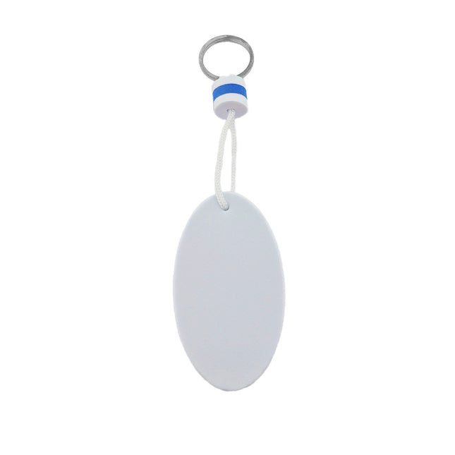 Llavero flotante personalizado blanco y azul 50×90 mm – Por unidad