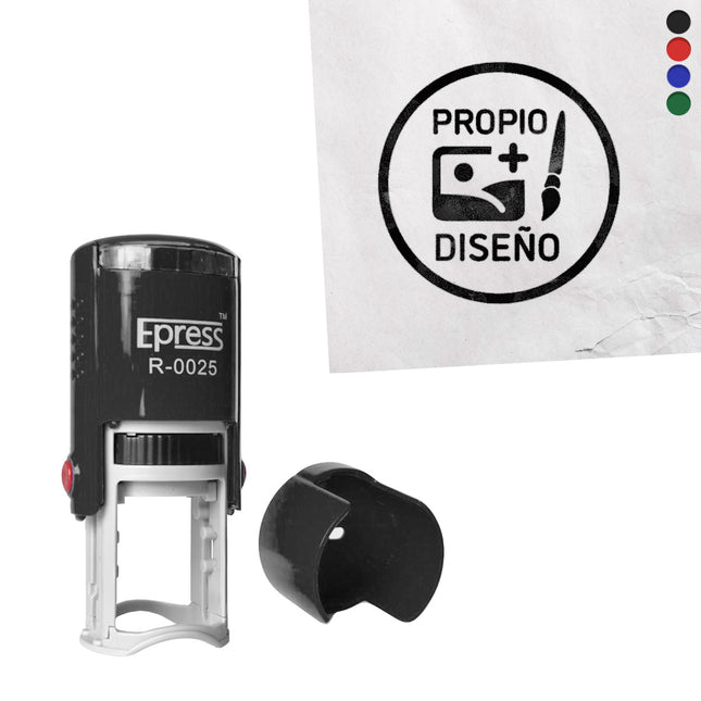 Sello personalizada Ø25 mm - Por unidad
