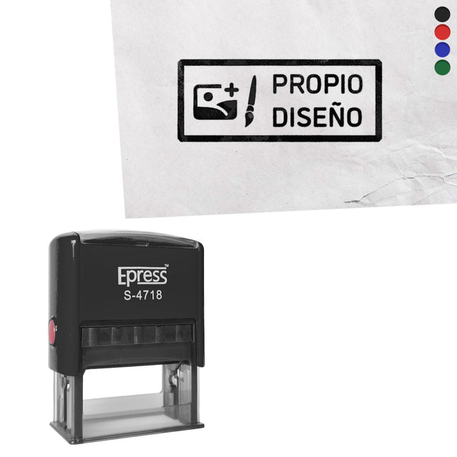 Sello personalizada con tu diseño 47x18 mm - Por unidad