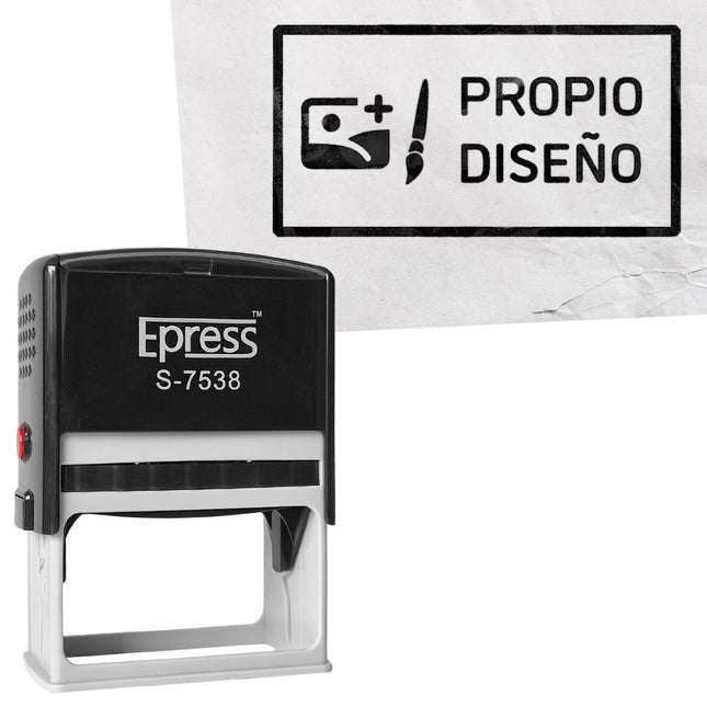 Sello personalizada con tu diseño 75x38 mm - Por unidad