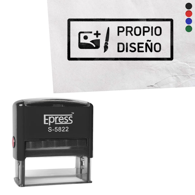 Sello personalizada con tu diseño 58x22 mm - Por unidad