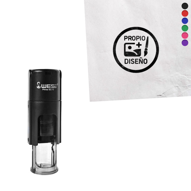 Sello personalizada Ø10 mm - Por unidad