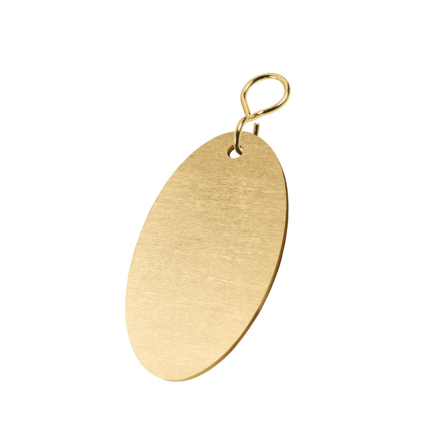 identificador de laton ovalado 37x67 mm - Por unidad
